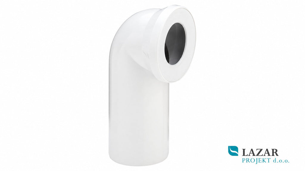 Viega 100551 WC connector 3811 90° DN100 in white for connecting WC bowl with rear outlet
