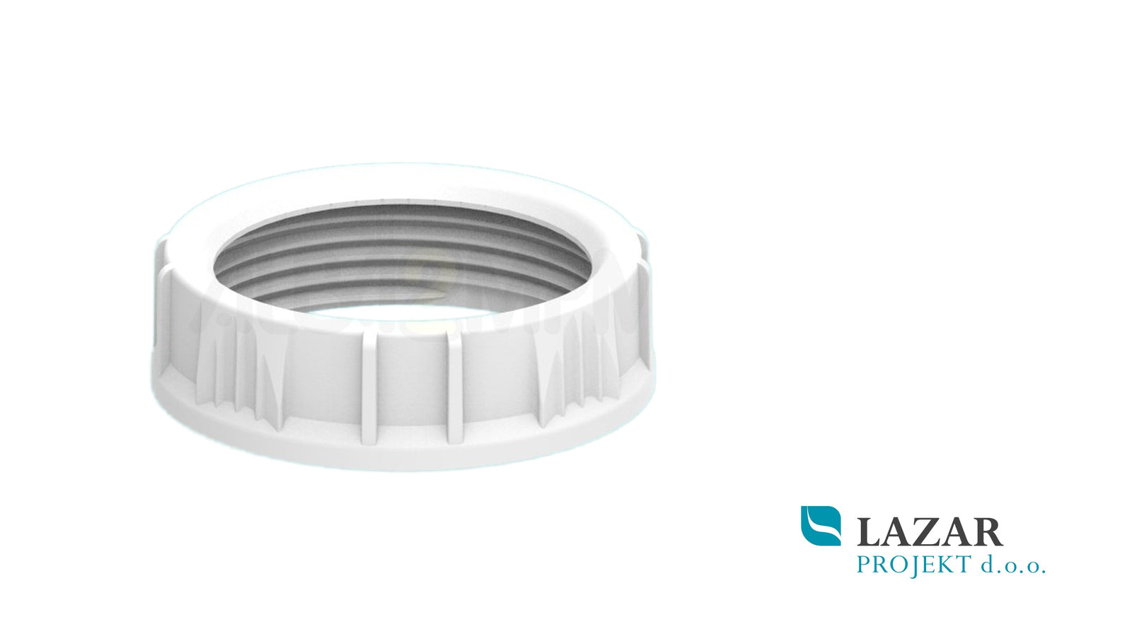 ALBA 21630103 bela odprta plastična matica za sifon G 1 1/4″ oziroma 5/4″