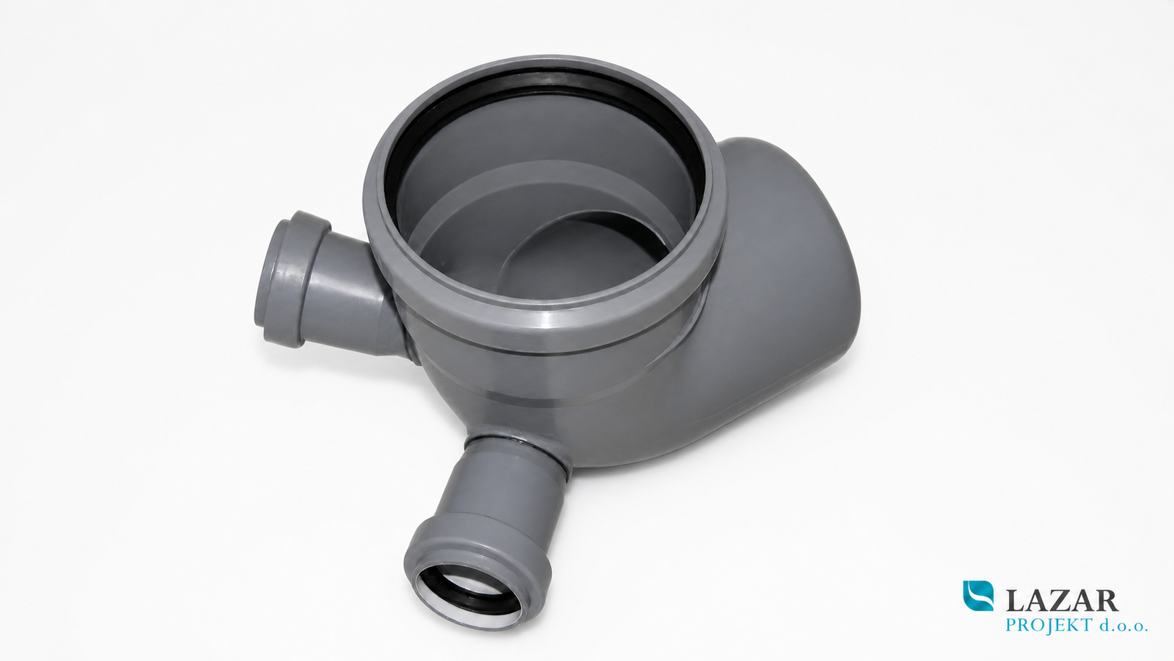 BAMPI PP elbow with two branches for domestic drainage
