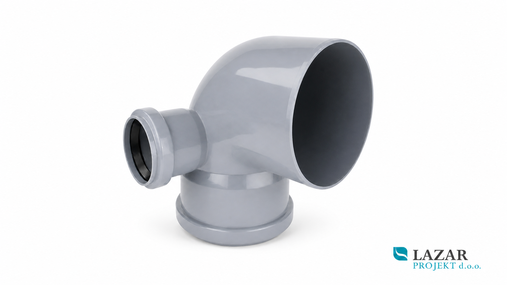 BAMPI PP elbow with right branch for domestic drainage