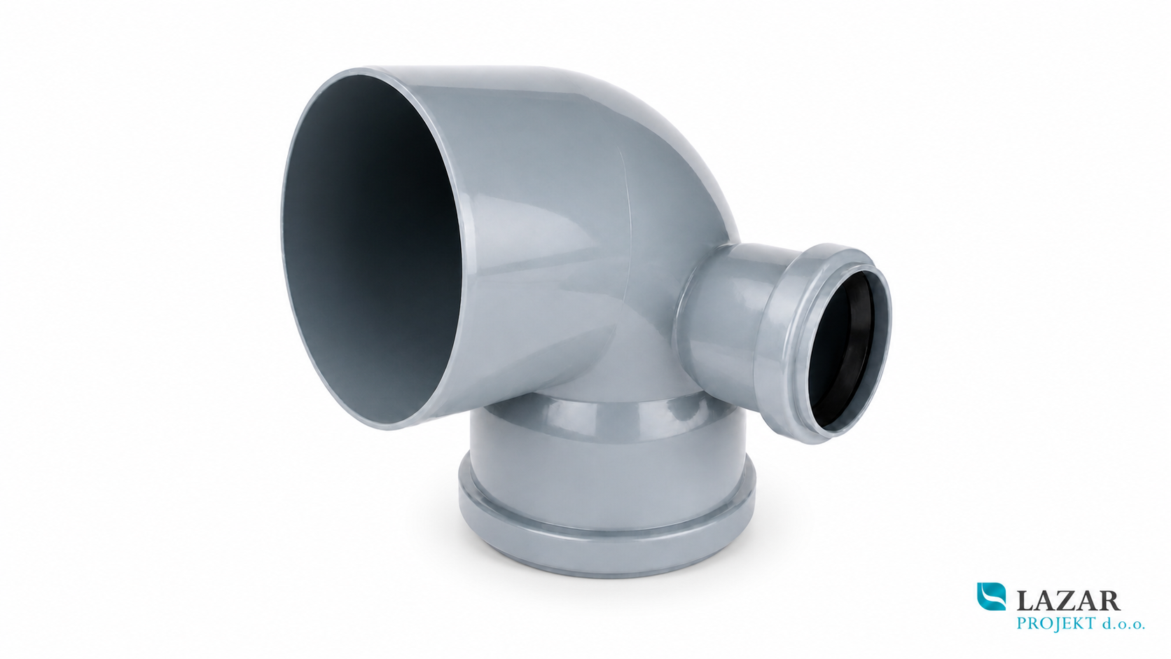 BAMPI PP elbow with left branch for domestic drainage