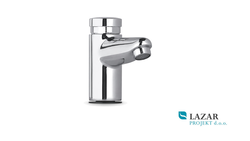 Benkiser 177 20 00 self-closing washbasin tap in chrome finish