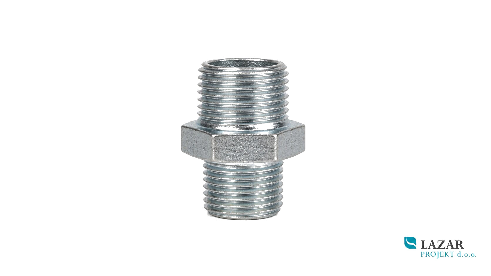 Cinkani dvovijačnik 3/8" x 1/4" z zunanjim navojem na obeh straneh