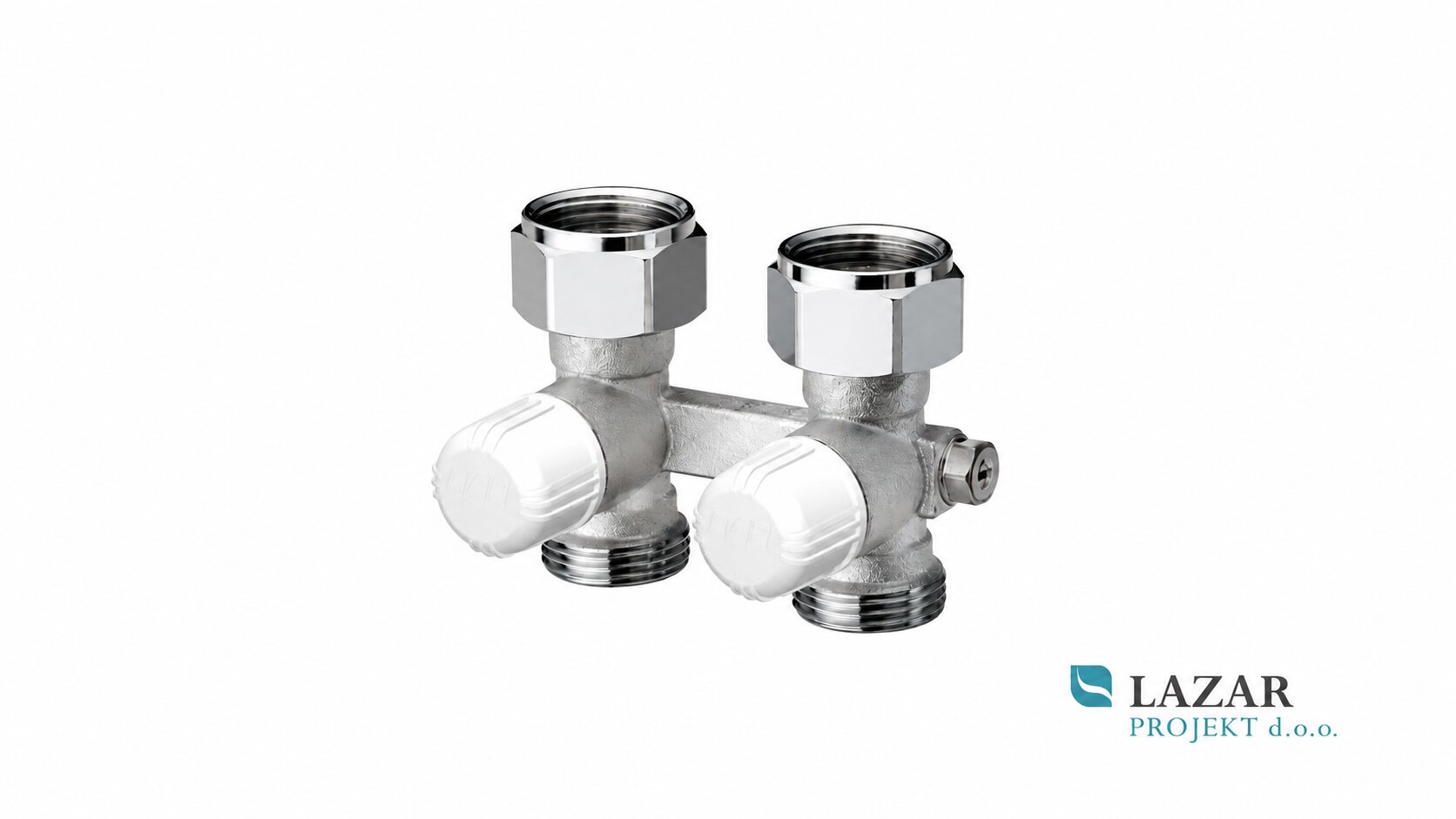 FAR 1423 integrirani radiatorski ventil eno/dvocevni ravni 3/4" Eurokonus