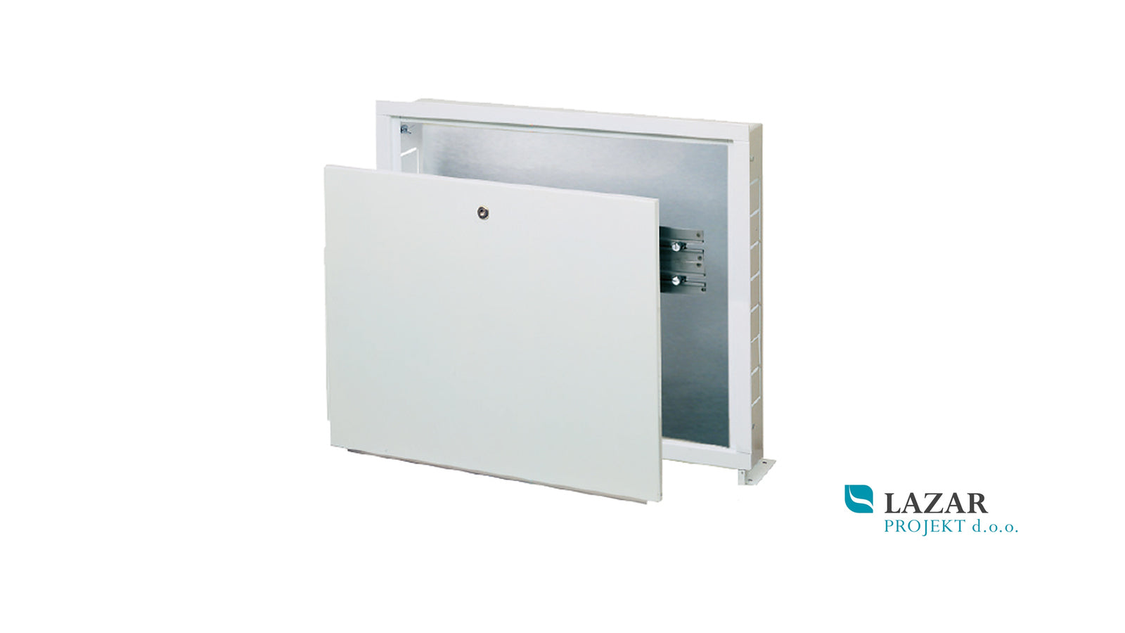 FAR 7165 kovinska ventilna omarica za razdelilce 700/600/150 z vratci in vgrajenimi nogami