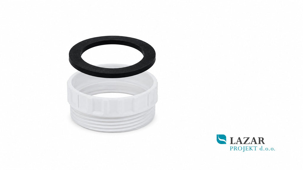 HL12.1 threaded reducing ring 5/4" female thread and 6/4" male thread made of PP material