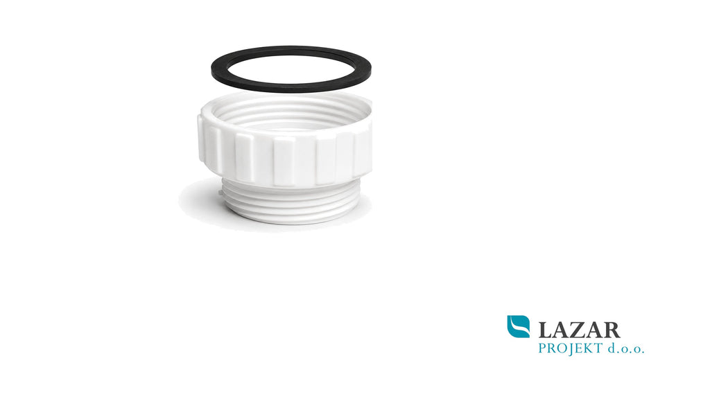 HL12.3 threaded reducing ring 6/4" female thread and 5/4" male thread made of PP material