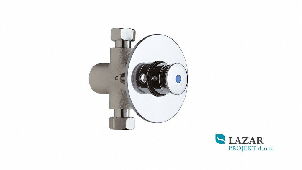 La Torre 410/UR concealed self-closing urinal valve in chrome finish