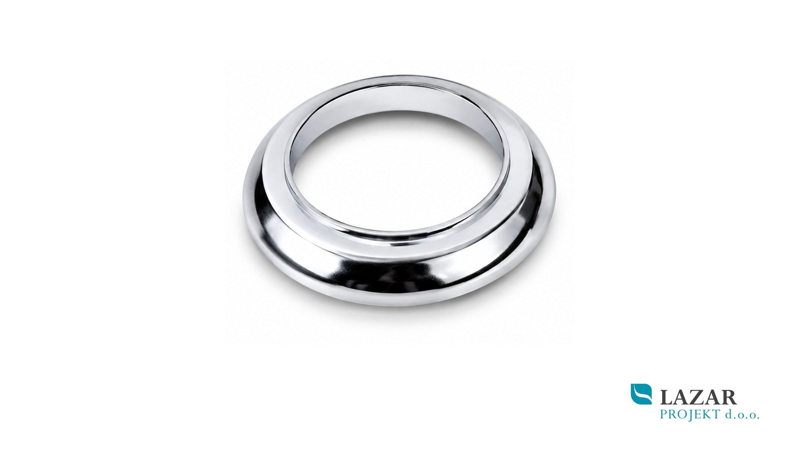 Nobili RAN227CR chrome tap base plate, top view
