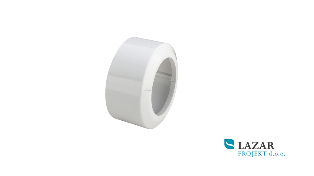 Viega 101343 escutcheon for WC connector 3821 made of white plastic for covering the connection