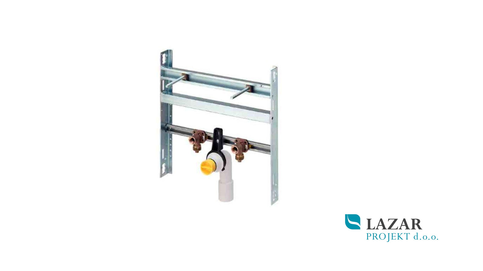 Viega 293598 modul za umivalnik Steptec z nastavljivo konzolo za montažo umivalnika