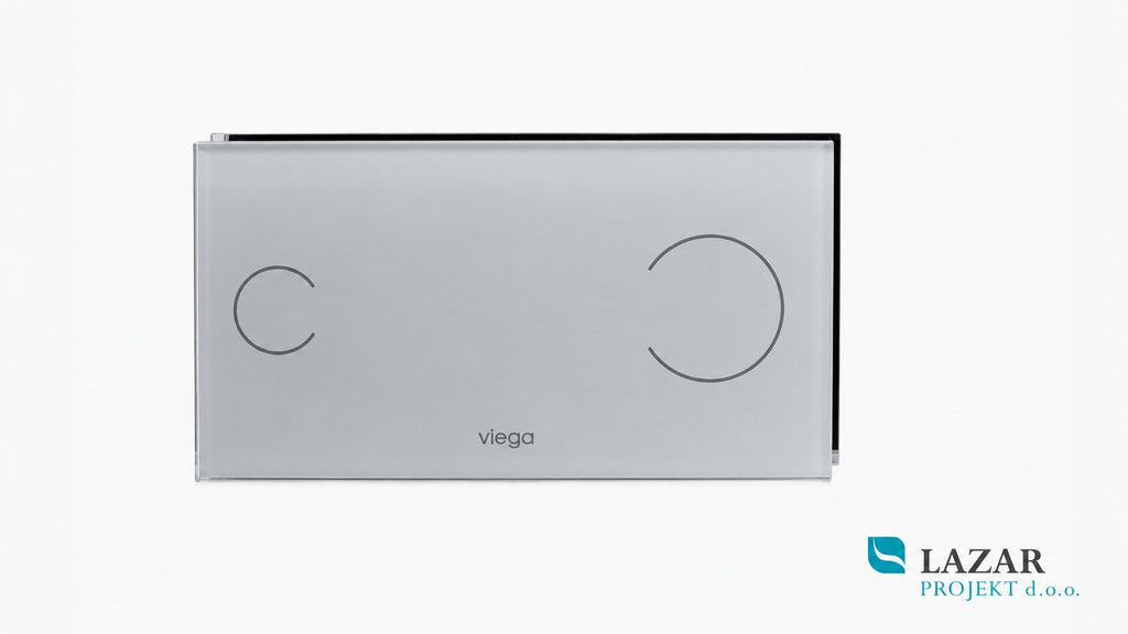 Viega 597436 Visign for More 100 flush plate 8352.1 in chrome-plated aluminium finish