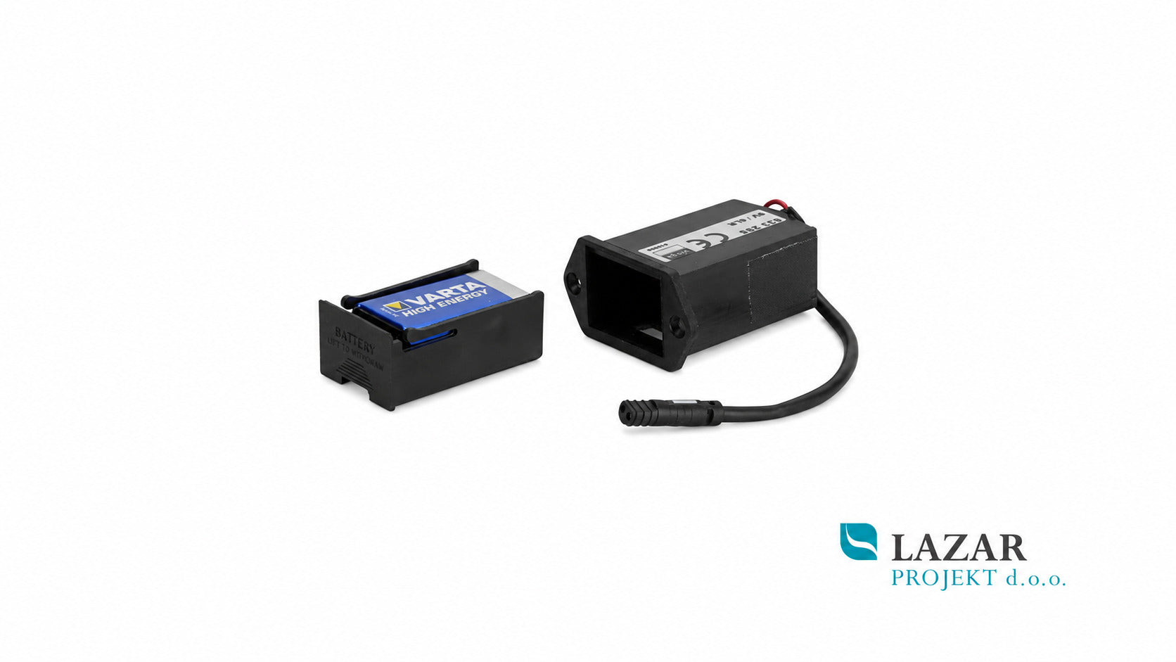 Viega 633925 predal za baterije 8350.113 za 9 V baterijo, nadomestni del za elektronske pisoarske splakovalne sisteme Visign